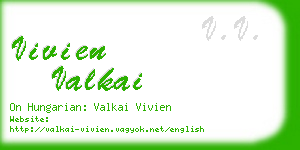 vivien valkai business card